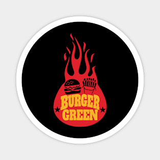 burger green remera Magnet